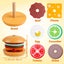 Montessori Toys Wooden Burger Sorting Stacking Toys For Toddlers Preschool Educa Carousel 3