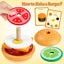 Montessori Toys Wooden Burger Sorting Stacking Toys For Toddlers Preschool Educa Carousel 6