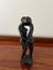 Vintage Hand Carved Romantic Couple Wood Sculpture Carousel 4