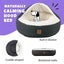 Charlie's Snookie Hooded Calming Dog Bed Charcoal Extra Large Carousel 2
