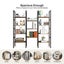 Bookshelf Display Tier Shelf CD DVD Photo Storage Media Rack Plant Ornament Hold Carousel 6