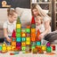 100PCS Mangetic Tiles, Magnet Building Toys Carousel 4