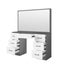 Dressing Table Makeup Vanity Dresser with Mirror Home Bedroom Furniture White GY Carousel 13