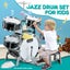 Kids Jazz Drum Set Junior Musical Educational Instrument Toy Playset Carousel 7