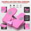 Mini Stepper,Under Desk Pedal Exerciser,Folding Colorful Foot Peddle,Physical Th Carousel 3