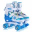 Kids Roller Skates Adjustable 4 Sizes 4 Light Up Wheels For Size 26-33 Col. Carousel 4