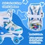 Kids Roller Skates Adjustable 4 Sizes 4 Light Up Wheels For Size 26-33 Col. Carousel 7