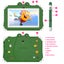 Kids Frog Tablet 7inch Android Learning Tablet for Kids 2GB 32GB Toddler Tablet Carousel 10