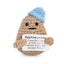 Mini Funny Positive Potato,3 Inch Knitted Crochet Doll,Ideal for Cheer Up Carousel 7