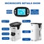 Portable Digital Microscope,200-1000X Pocket Handheld Microscope with Slide Kit Carousel 14