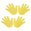 hand shape floor markers hand carpet markers hand palm spot marker non slip spot Carousel 2