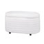 Artiss Storage Blanket Box 87Cm Boucle Fabric Oval Blanket Boxes Carousel 1
