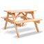 Keezi Kids Outdoor Table And Chairs Picnic Bench Set Children Kids Play Table & Carousel 1