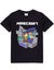 Minecraft Black Short Sleeved T-Shirt (Boys) Carousel 1