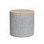 Artiss Storage Blanket Box 40Cm Linen Round Grey Blanket Boxes Carousel 1