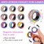 9Pcs Magnetic Rings Fidget Toy Set,Idea ADHD Anxiety Decompression Magnetic Carousel 6
