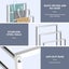 3 Tier Towel Rail Drying Rack Hanging Bars Carousel 5
