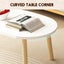 Modern Coffee Table Sofa Bed Side Cocktail Tea Cafe Center Corner Wood Furniture Carousel 6