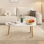 Modern Coffee Table Sofa Bed Side Cocktail Tea Cafe Center Corner Wood Furniture Carousel 8