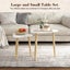 Wood Coffee Table Set 2 Nest Sofa Bed Side Dining Nightstand Cocktail Tea Cafe Carousel 4