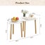 Wood Coffee Table Set 2 Nest Sofa Bed Side Dining Nightstand Cocktail Tea Cafe Carousel 8