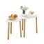 Wood Coffee Table Set 2 Nest Sofa Bed Side Dining Nightstand Cocktail Tea Cafe Carousel 10