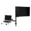 Loctek 10"-30" Single Monitor Ergonomic Gas Spring Arm - With 10.1"-17.3" Laptop Carousel 15