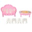 1/16 scale dollhouse living room furniture miniature sofa coffee table with Carousel 5