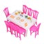 miniature dining table 1:12 Dollhouse Dining Table Set for Kids Broaden Carousel 4