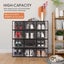 12PCS Stackable Shoe Storage Box Sneaker Display Case Shelf Rack Black Carousel 11