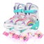 Kids Teens Roller Skates Adjustable 4 Sizes 4 Light Up Wheels For Size33-37 Col. Carousel 3