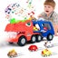 Dinosaur Truck Toys 9 in 1 Dinosaur Trucks 8 Pull Carousel 2