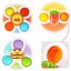 3PCS Pop up Suction Cup Spinner Toys for 3 4 Year Old Boy Girl Carousel 3