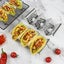 4 Pack Stainless Steel Taco Holders Tray Rack Carousel 8