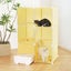 Cat Cage Enclosure Pet Crate Litter Box Rabbit Hutch Carousel 4