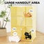 Cat Cage Enclosure Pet Crate Litter Box Rabbit Hutch Carousel 8