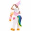 Inflatable Costume Unicorn Riding a Unicorn Air Blow-up Deluxe Christmas Costume Carousel 4
