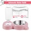 Dog Cat Bowls Pet Water Food Bowl Set with Auto Dispenser Bottle Detachable for Carousel 5