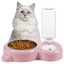 Dog Cat Bowls Pet Water Food Bowl Set with Auto Dispenser Bottle Detachable for Carousel 9