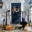 Garland Halloween Decoration Halloween Pumpkin Door Hanging Wreath (1 Pack) Carousel 5