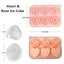 2p Rose Ice Cube Mold, Heart Shapes Ice Cube Tray Silicone Ice Mold Fun Shapes3 Carousel 6