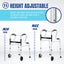Folding Medical Mobility Walker Adult Walking Frame Carousel 7