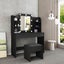 Modern Dressing Table Makeup Desk Vanity Table Stool Set with LED Lights Mirror Carousel 3