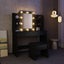 Modern Dressing Table Makeup Desk Vanity Table Stool Set with LED Lights Mirror Carousel 9