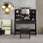 Modern Dressing Table Makeup Desk Vanity Table Stool Set with LED Lights Mirror Carousel 10