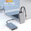 USB C Hub Adapter, USB C Docking Station 10 in 1 Type C Multiport USB hub 3.0 wi Carousel 5