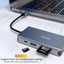 USB C Hub Adapter, USB C Docking Station 10 in 1 Type C Multiport USB hub 3.0 wi Carousel 6