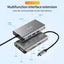 USB C Hub Adapter, USB C Docking Station 10 in 1 Type C Multiport USB hub 3.0 wi Carousel 9
