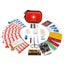 Mini First Aid Kit 100PCS Medical Supplies Hard Shell Small Case Carousel 5