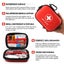 Mini First Aid Kit 100PCS Medical Supplies Hard Shell Small Case Carousel 6